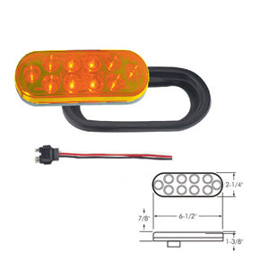 LED 10 DIODE OVAL AMBER KIT -- 002922-K