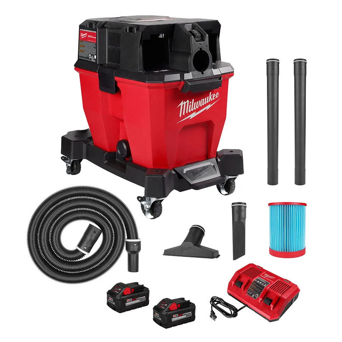 Milwaukee M18 FUEL 9 Gallon Dual-Battery Modular Wet/Dry Vacuum Kit 0920-22HD