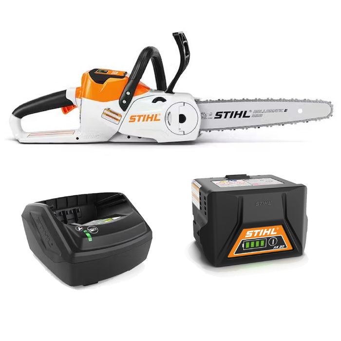 Stihl MSA 140 C-BQ Chainsaw Set with AK 30 + AL 101 12 In. Bar and Chain