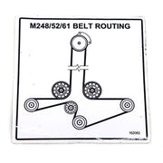 Grasshopper 162062 Decal Belt Routing M248/52