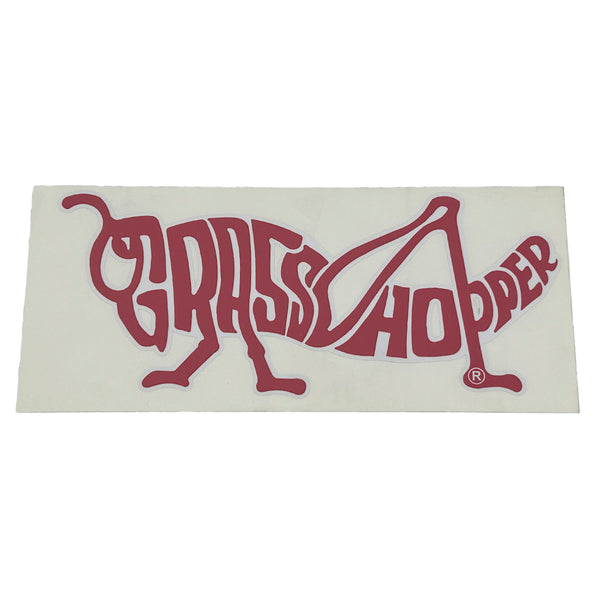 Grasshopper 163295 Decal GH Emblem Medium Red White