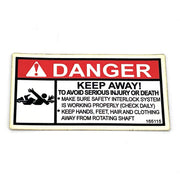 Grasshopper 165115 Decal Keep Away Entanglement