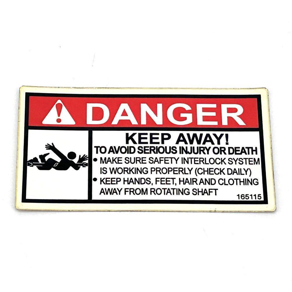 Grasshopper 165115 Decal Keep Away Entanglement