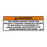 Grasshopper 165300 - DECAL - EXHAUST WARNING