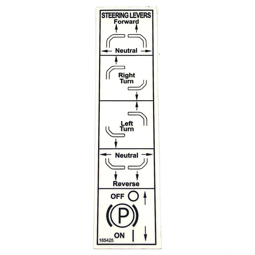 Grasshopper 165425 Steering Decal