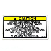 Grasshopper 165720 Decal Refueling Warning