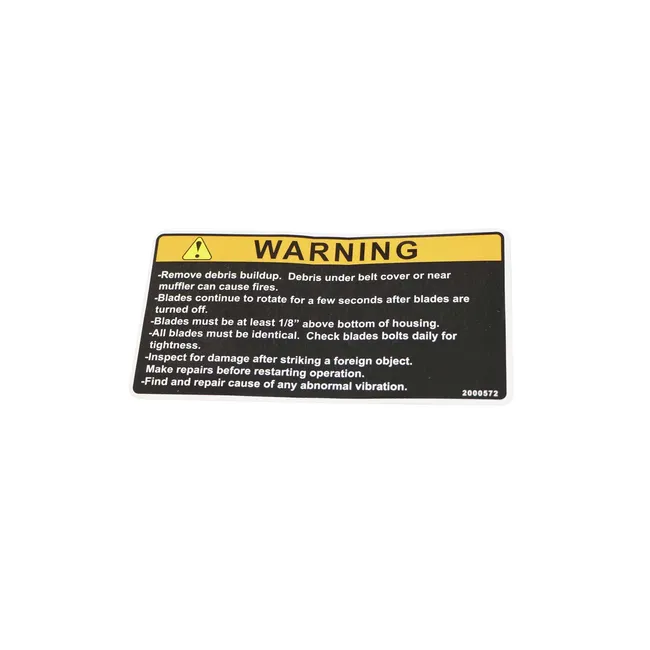 Bobcat 2000572 Warning Decal
