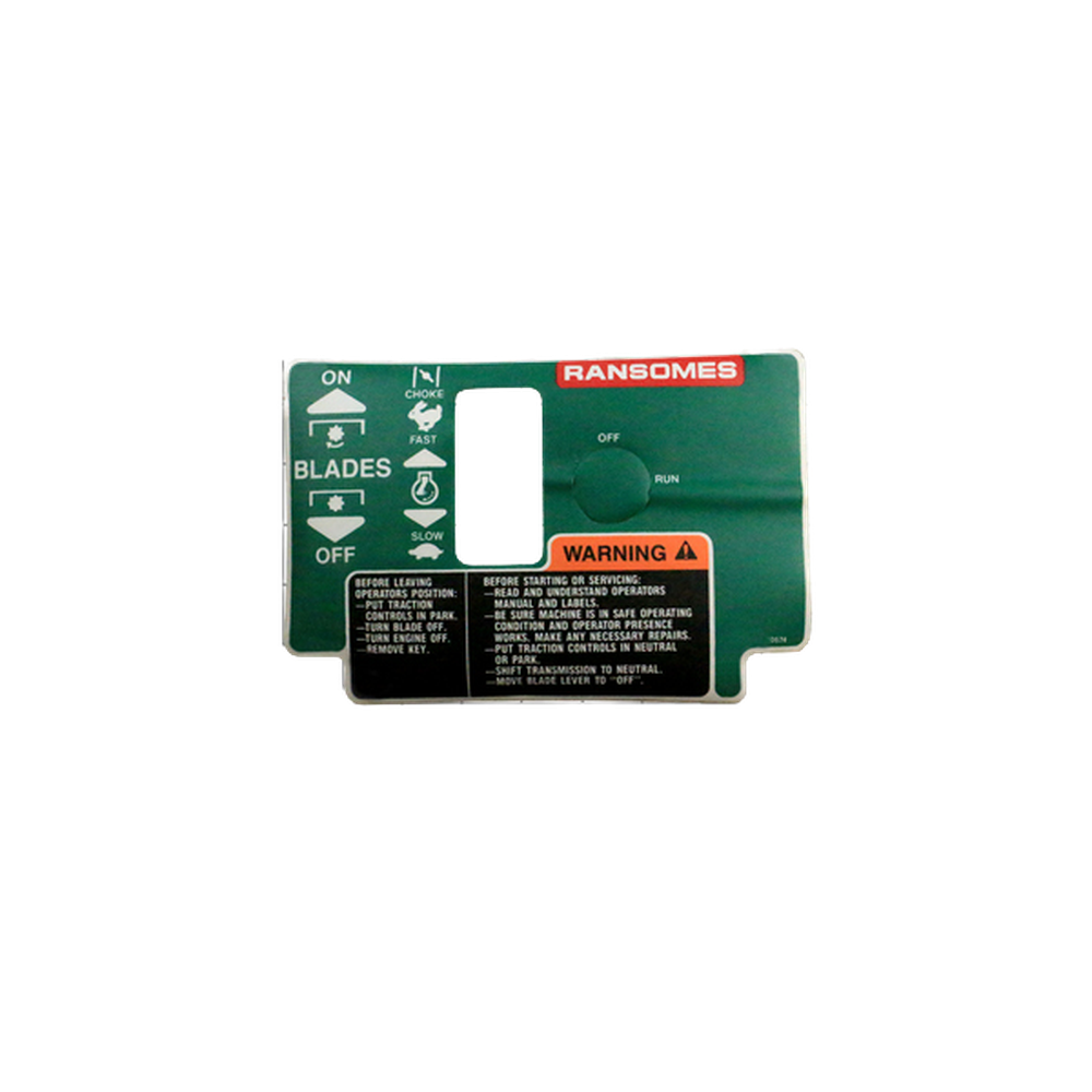 Bobcat 2000574 LABEL-CONTRL PANEL GD