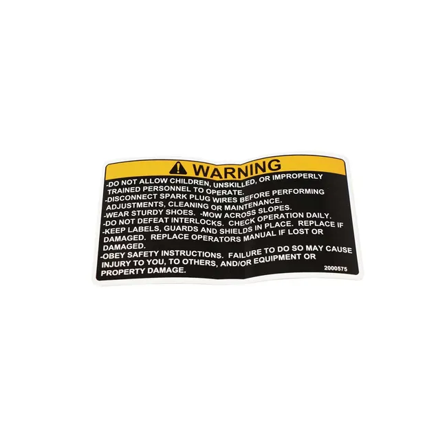 Bobcat 2000575 Warning Decal
