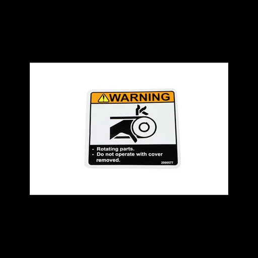 Warning Decal, 2000577