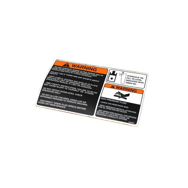 Bobcat 2000661 Warning Decal