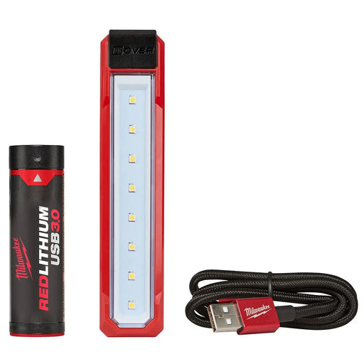 Milwaukee REDLITHIUM USB ROVER Rechargeable 445 Lumen Pocket Flood Light (3.0Ah) Kit 2112-21