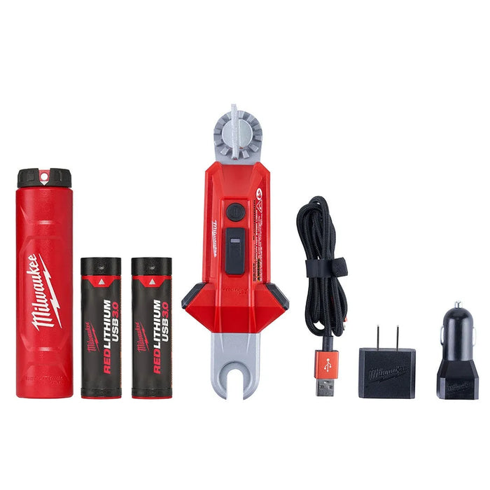 Milwaukee REDLITHIUM USB Rechargeable 350 Lumen Utility Hot Stick Light (3.0Ah) Kit 2119-22