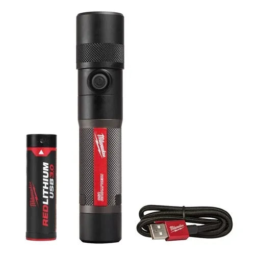 Milwaukee USB Rechargeable 1100-Lumen Twist Focus Flashlight 2161-21