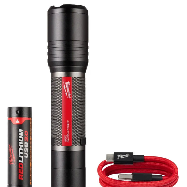 Milwaukee REDLITHIUM 2000L USB SLIDE FOCUS FLASHLIGHT 2162-21