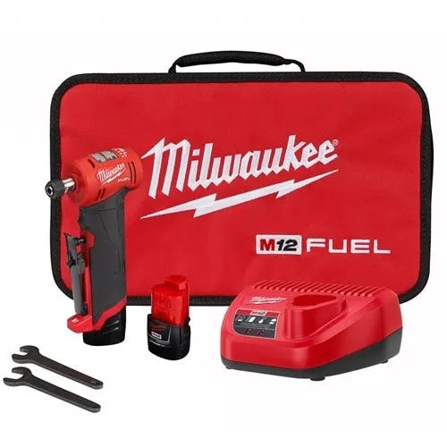 Milwaukee M12 Fuel 1/4" Right Angle Die Grinder Kit 2485-22