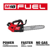 Milwaukee M18 FUEL 14" Top Handle Chainsaw Kit 2826-21T