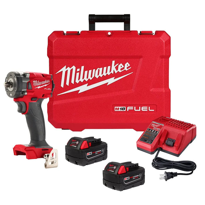 Milwaukee M18 FUEL 3/8 " Compact Impact Wrench w/ Friction Ring Kit 2854-22R