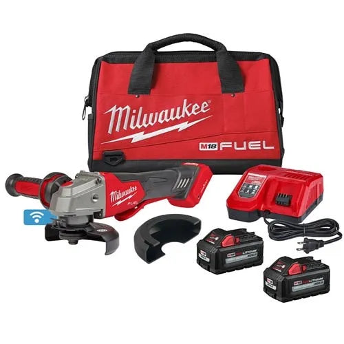 Milwaukee M18 FUEL 5" Braking Grinder Paddle Switch w/ One-Key, No Lock (6.0Ah) Kit 2882-22