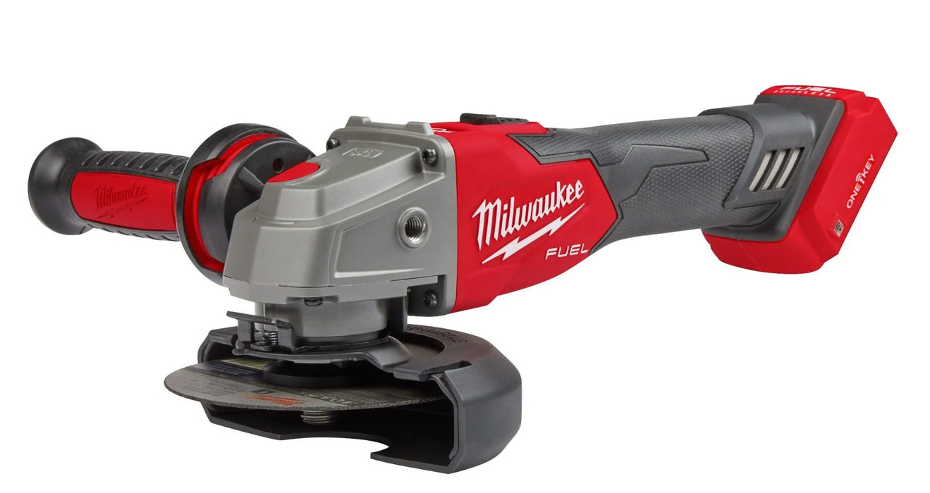 Milwaukee M18 FUEL 4-1/2" / 5" Braking Grinder w/ ONE-KEY Slide Switch, Lock-On 2883-20