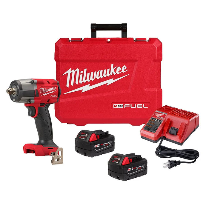 Milwaukee M18 FUEL 1/2 Mid-Torque Impact Wrench w/ Pin Detent Kit 2962P-22R