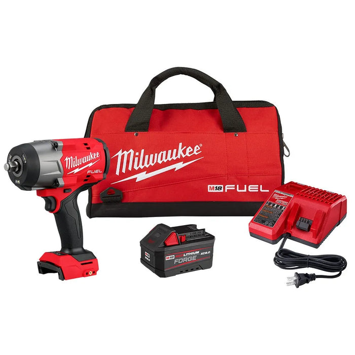 Milwaukee M18 FUEL 1/2" High Torque Impact Wrench w/ Friction Ring REDLITHIUM FORGE Kit 2967-21F