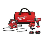 Milwaukee M18 FUEL 1/2" HTIW w/ Friction Ring & Grease Gun Combo Kit 2967-22GG