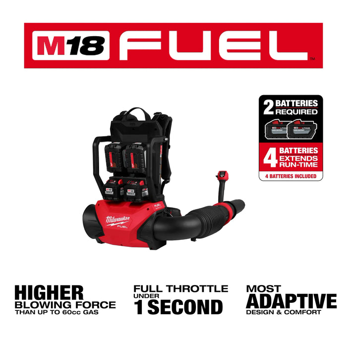 M18 FUEL™ Dual Battery Backpack Blower Kit- 3009-24HD