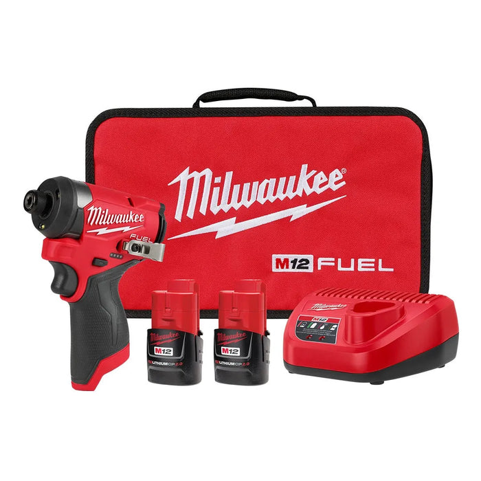 Milwaukee M12 FUEL 1/4" Hex Impact Driver Kit 3453-22