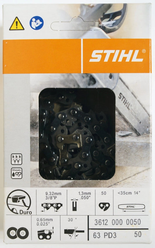 Stihl 3612 005 0050 Carbide Saw Chain 14 In. 63PD3