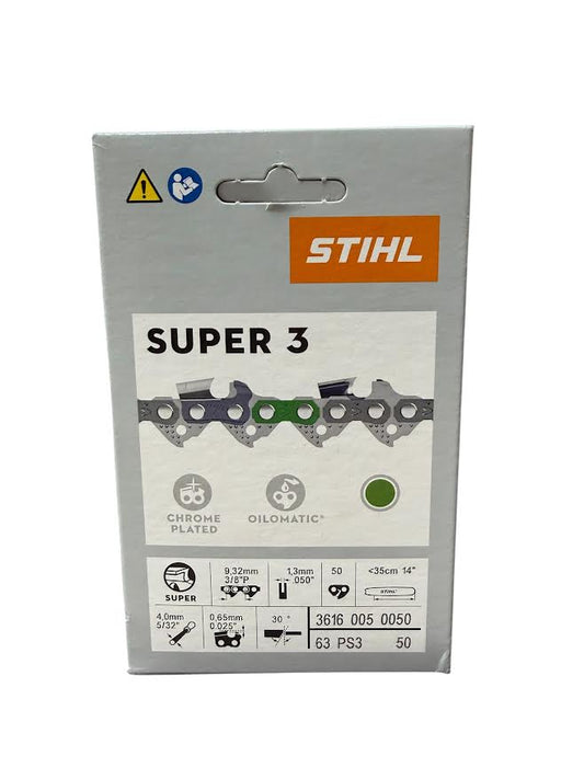 Stihl 3616 005 0050 Chainsaw Chain 16 In. 63PS3 50