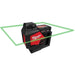 Milwaukee M12 Green 360 deg. Single Plane Laser Kit 3631-21