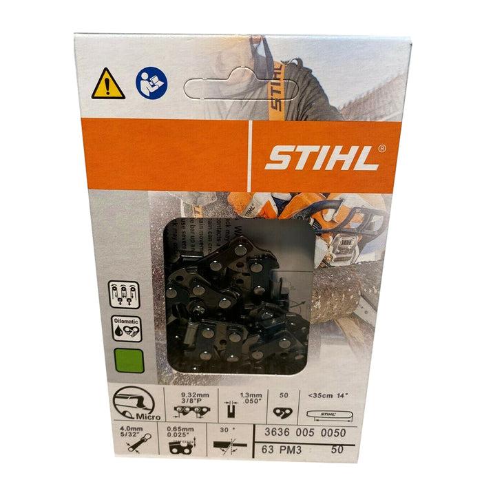 Stihl 3636 005 0050 Chainsaw Chain 14 In. 63PM3 50