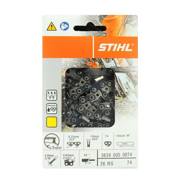 Stihl 3639 005 0074 Chainsaw Chain 18 In. 26RS 74