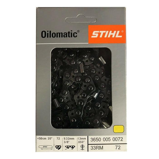 Stihl 3650 005 0072 OILOMATIC Rapid Micro Chainsaw Chain 20 In. 33RM 72