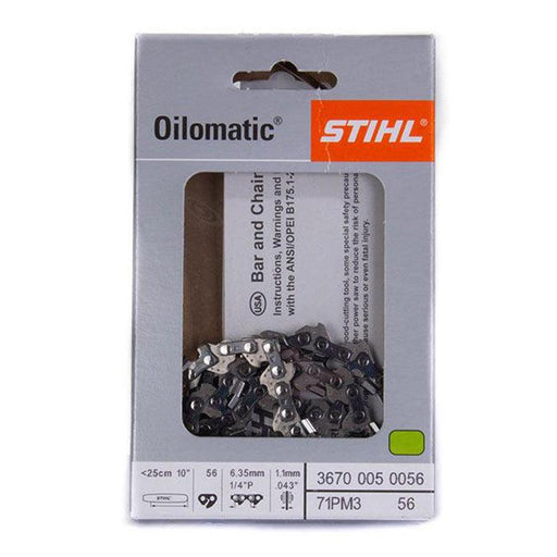 Stihl 3670 005 0056 Picco Micro Chainsaw Chain 10 In. 71PM3 56