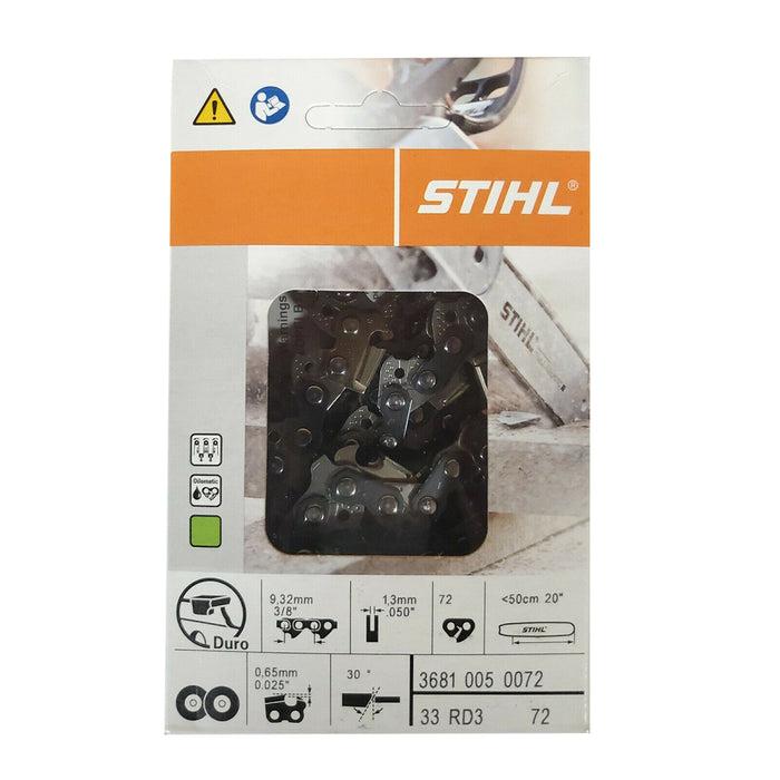 Stihl 3681 005 0072 Carbide Saw Chain 20 In. 33RD3