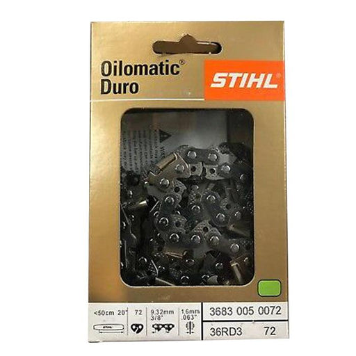 Stihl 3683 005 0072 Chainsaw Chain 20 In. 36RD3 72E