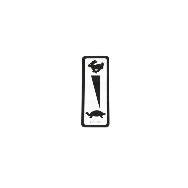 Bobcat 4115768 Hand Throttle Decal For Aerators