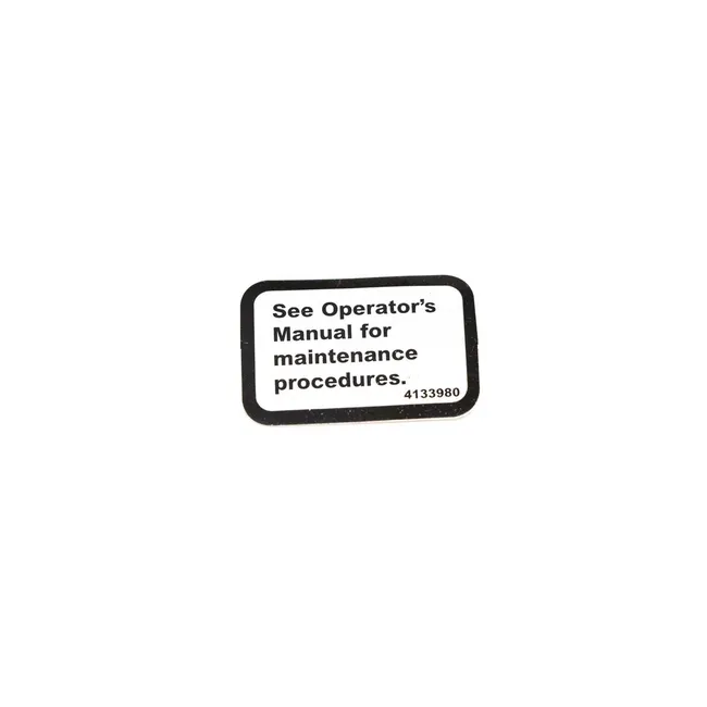 Bobcat 4133980 Decal Maintenance