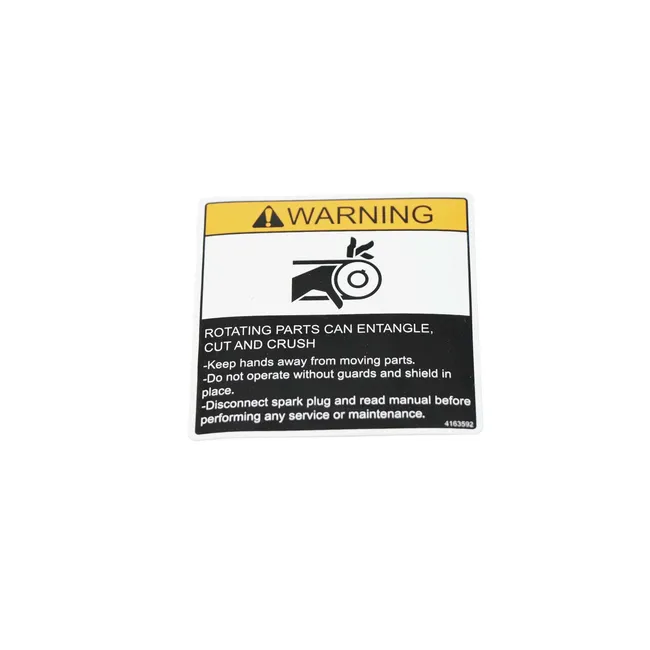 Keep Hands Away Warning Decal, 4163592