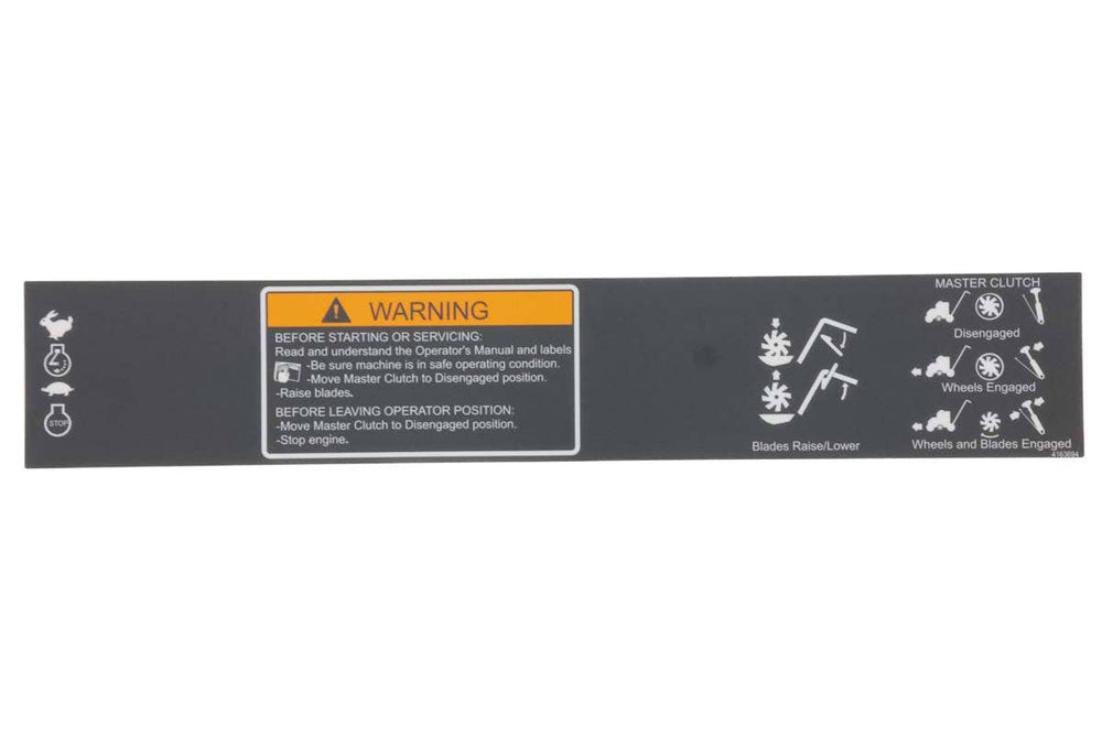 Bobcat 4163694 Display Panel Decal For Overseeders