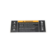 Control Panel Decal For Sod Cutters, 4164032