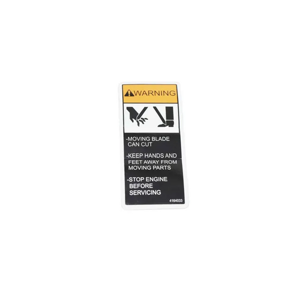 Bobcat 4164033 Side Arm Warning Decal