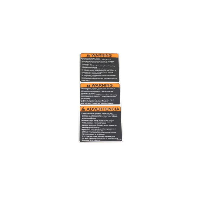Bobcat 4164279 Decal Warning