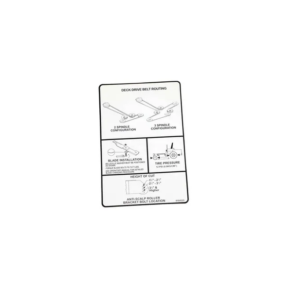 Bobcat 4164525 Drive Belt Decal