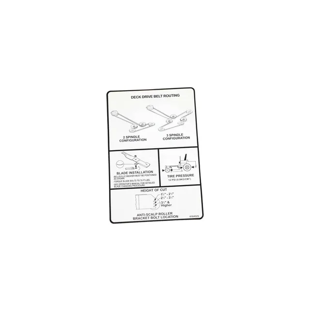 Bobcat 4164525 Drive Belt Decal