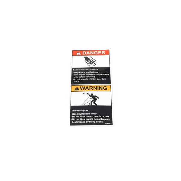 Warning Decal For Zero-Turn Mowers, 4165975