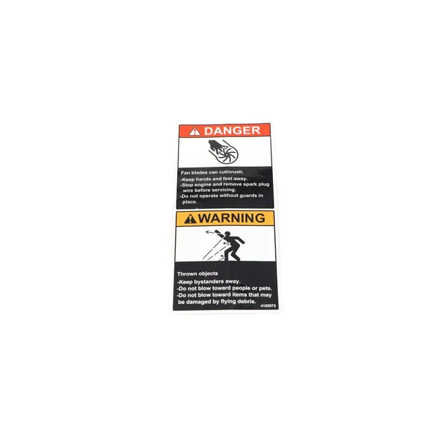 Warning Decal For Zero-Turn Mowers, 4165975