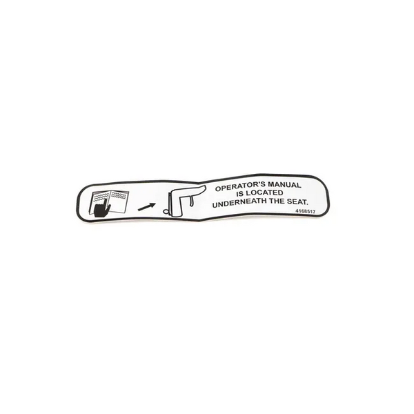 Bobcat 4168517 Manual Location Decal